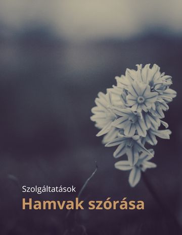 Hamvak szórása szolgáltatás